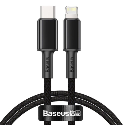 Купить Кабель круглый Baseus Lightning 8-pin - USB Type-C черный 1 м  9260733. Характеристики, отзывы и цены в Донецке