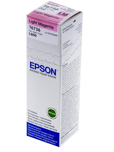 Купить Чернила водорастворимые Epson T6736 светло-пурпурный  0135186. Характеристики, отзывы и цены в Донецке
