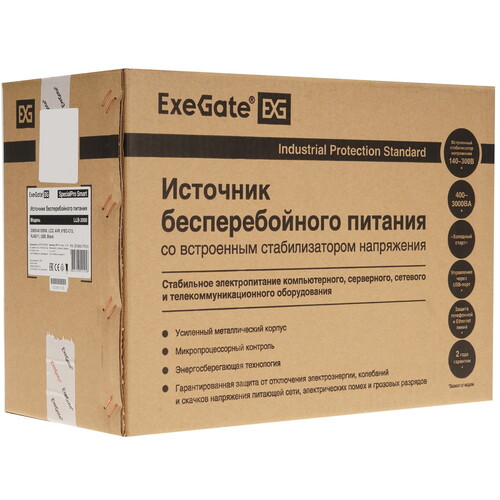 Купить ИБП ExeGate SpecialPro Smart LLB-2000.LCD.AVR.C13.RJ.USB  5325091. Характеристики, отзывы и цены в Донецке