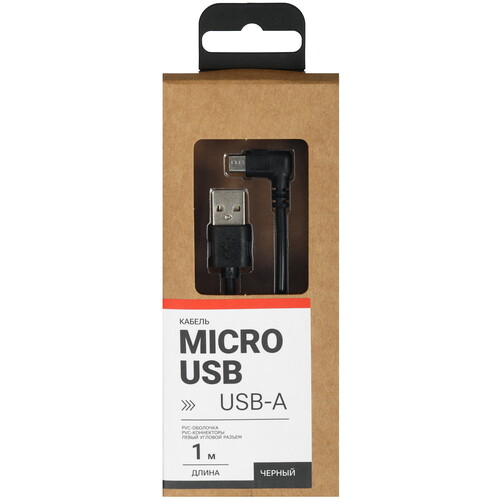 Купить Кабель круглый Aceline micro USB - USB 2.0 Type-A черный 1 м  9086541. Характеристики, отзывы и цены в Донецке