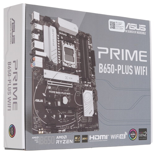 Купить Материнская плата ASUS PRIME B650-PLUS WIFI  5620941. Характеристики, отзывы и цены в Донецке