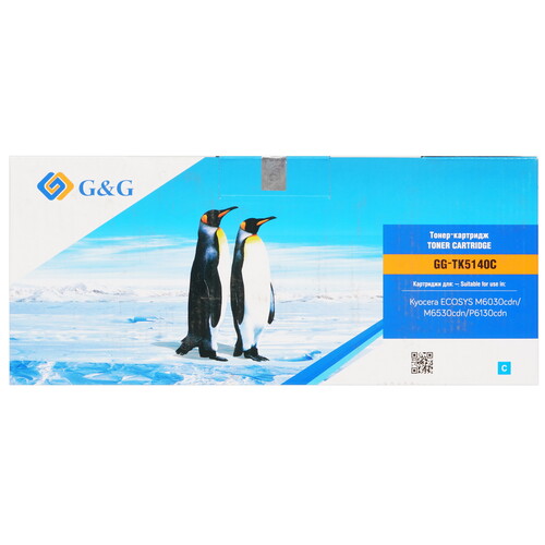 Купить Картридж лазерный G&G GG-TK5140C голубой  9065558. Характеристики, отзывы и цены в Донецке