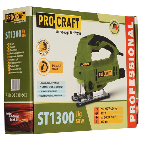 Купить Электрический лобзик PROCRAFT ST1300  9277870. Характеристики, отзывы и цены в Донецке