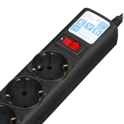 Купить Сетевой фильтр Power Cube SPG5-B3 черный  5089132. Характеристики, отзывы и цены в Донецке