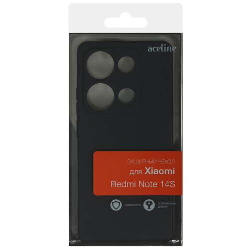 Купить Накладка  Aceline Fresh для Xiaomi Redmi Note 14S черный  5630418. Характеристики, отзывы и цены в Донецке