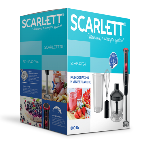 Купить Блендер погружной Scarlett SC-HB42F94 черный  5350338. Характеристики, отзывы и цены в Донецке