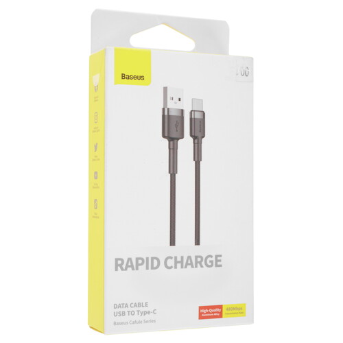 Купить Кабель круглый Baseus USB Type-C - USB 2.0 Type-A черный 2 м  9167114. Характеристики, отзывы и цены в Донецке