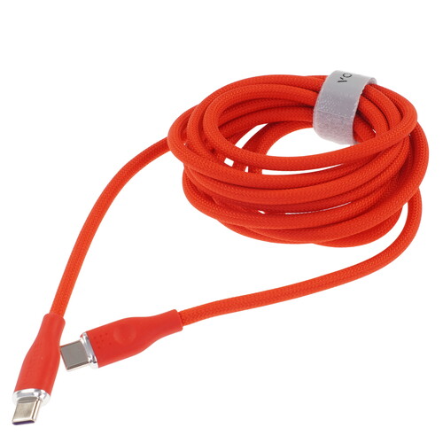 Купить Кабель круглый VOLTME USB Type-C - USB Type-C красный 2 м  9210884. Характеристики, отзывы и цены в Донецке