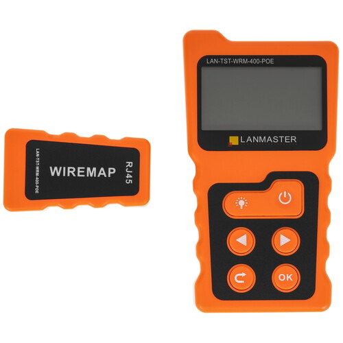 Купить Кабельный тестер Lanmaster LAN-TST-WRM-400-POE  9245017. Характеристики, отзывы и цены в Донецке