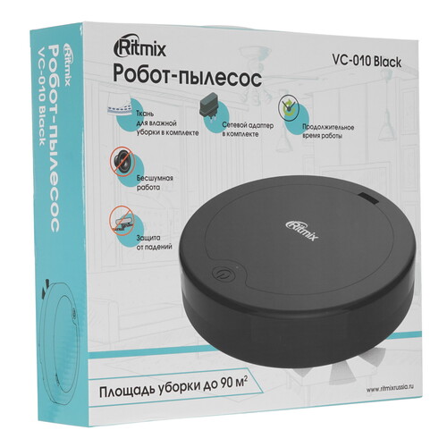 Купить Робот-пылесос Ritmix VC-010 черный  5327704. Характеристики, отзывы и цены в Донецке
