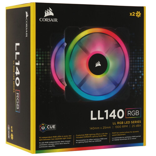 Купить Комплект вентиляторов Corsair LL140 RGB  5610042. Характеристики, отзывы и цены в Донецке