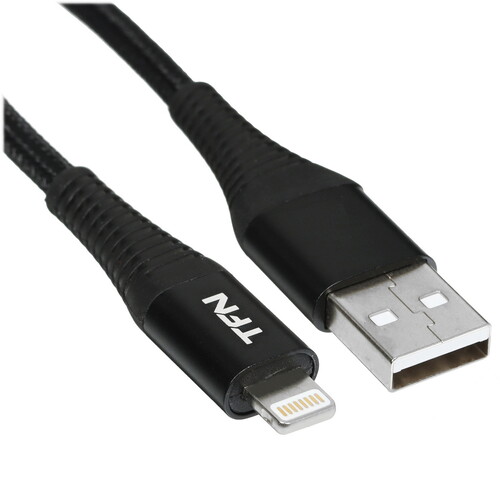 Купить Кабель круглый TFN Lightning 8-pin - USB 2.0 Type-A черный 1.2 м  5616514. Характеристики, отзывы и цены в Донецке