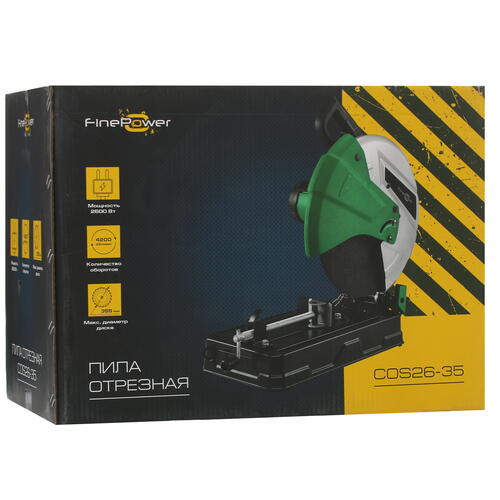 Купить Пила отрезная FinePower COS26-35  5061757. Характеристики, отзывы и цены в Донецке