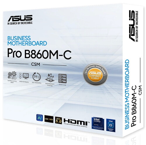 Купить Материнская плата ASUS Pro B860M-C-CSM  5637225. Характеристики, отзывы и цены в Донецке