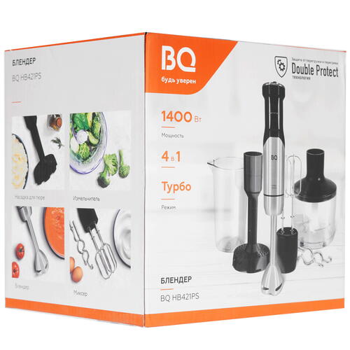 Купить Блендер погружной BQ-HB421PS черный  9076889. Характеристики, отзывы и цены в Донецке