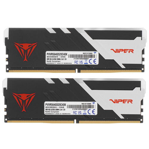 Купить Оперативная память Patriot Viper Venom RGB [PVVR564G520C40K] 64 ГБ  5093671. Характеристики, отзывы и цены в Донецке