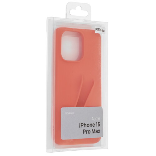 Купить Накладка  BoraSCO для Apple iPhone 15 Pro Max оранжевый  5498103. Характеристики, отзывы и цены в Донецке