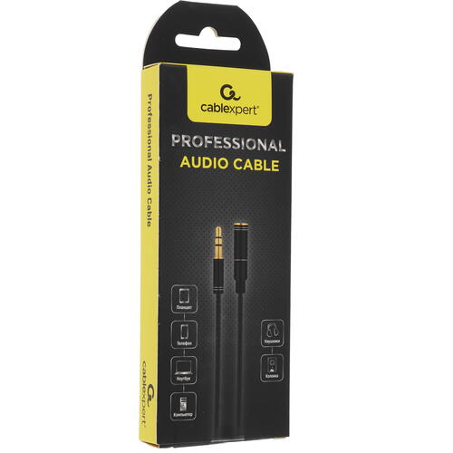 Купить Кабель   Cablexpert 3.5 mm jack - 3.5 mm jack черный  5452313. Характеристики, отзывы и цены в Донецке