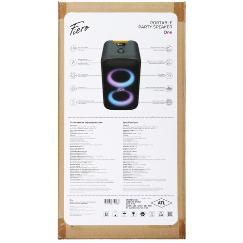 Купить Портативная аудиосистема Fiero One FRPA-900, серый  9236521. Характеристики, отзывы и цены в Донецке