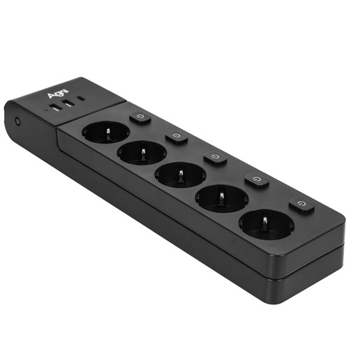 Купить Сетевой фильтр AGNI TP-FI3U5E-C черный  9289369. Характеристики, отзывы и цены в Донецке