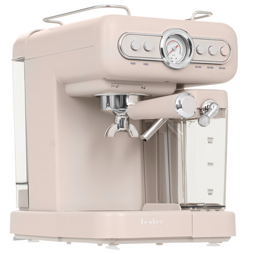Купить Кофеварка рожковая TESLER ECM-250 серый  9228865. Характеристики, отзывы и цены в Донецке