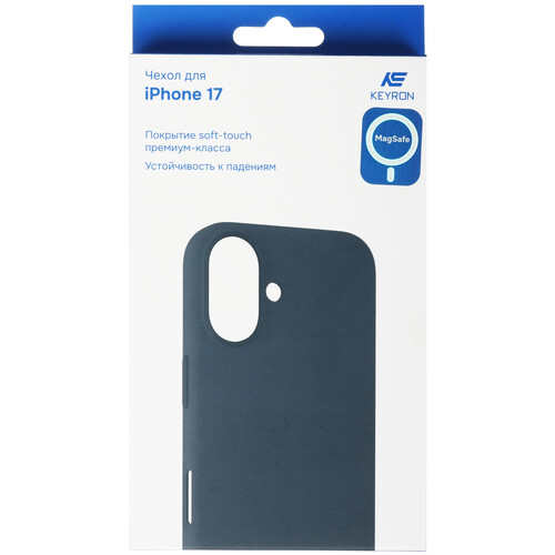 Купить Накладка  KEYRON Silicone Origin для Apple iPhone 17 синий  9277862. Характеристики, отзывы и цены в Донецке