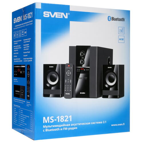Купить Колонки SVEN MS-1821 черный  5063962. Характеристики, отзывы и цены в Донецке