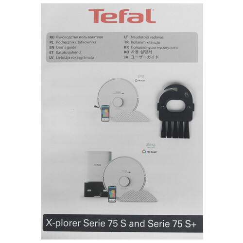 Купить Робот-пылесос Tefal X-plorer Serie 75 S+ RG8595WH черный  5495635. Характеристики, отзывы и цены в Донецке