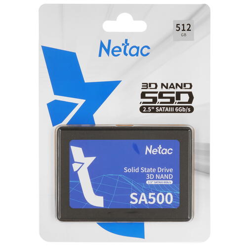 Купить 512 ГБ 2.5" SATA накопитель Netac SA500 [NT01SA500-512-S3X]  9907688. Характеристики, отзывы и цены в Донецке