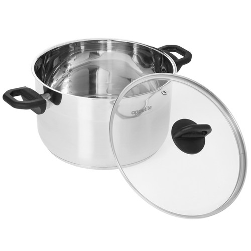 Купить Кастрюля Appetite Бетти PH10623 6.2 л 24 см серый  9294724. Характеристики, отзывы и цены в Донецке