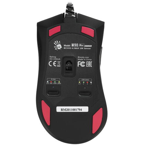 Купить Мышь проводная A4Tech Bloody W90 Max  черный  4781401. Характеристики, отзывы и цены в Донецке