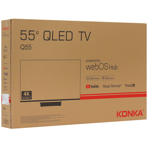Купить 55" (140 см) Телевизор Konka Q55 черный  5412823. Характеристики, отзывы и цены в Донецке