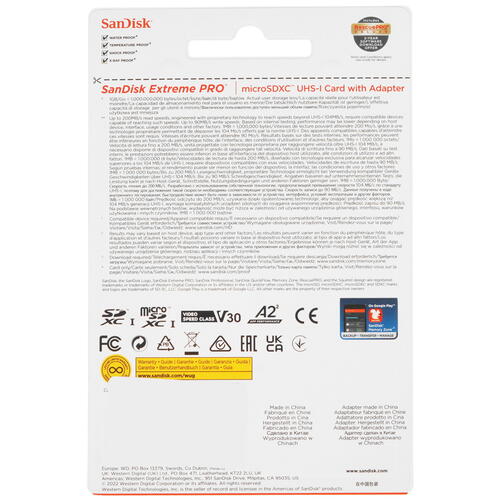 Купить Карта памяти SanDisk Extreme Pro microSDXC 64 ГБ [SDSQXCU-064G-GN6MA]  5462482. Характеристики, отзывы и цены в Донецке
