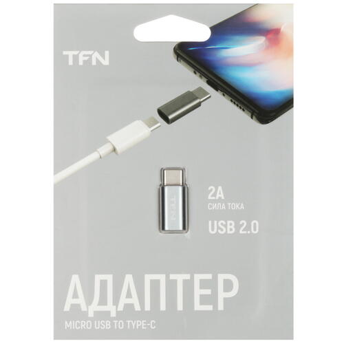 Купить OTG-переходник TFN серый  5465823. Характеристики, отзывы и цены в Донецке