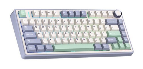 Купить Клавиатура проводная + беспроводная AULA F75 Cedar Green  5626869. Характеристики, отзывы и цены в Донецке