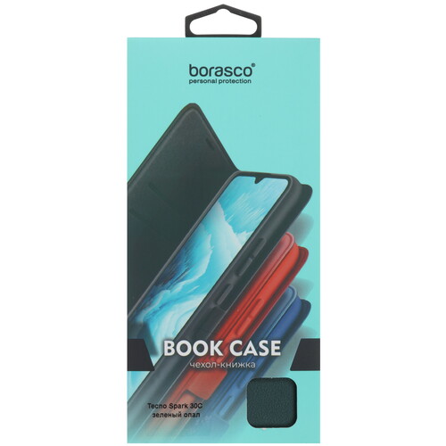 Купить Чехол-книжка  BoraSCO Book Case для Tecno SPARK 30C зеленый  5609540. Характеристики, отзывы и цены в Донецке
