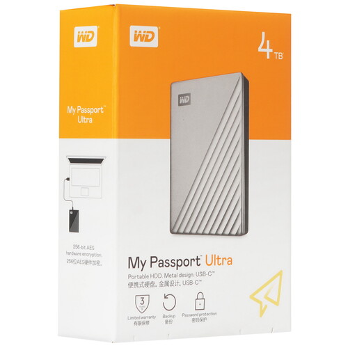 Купить 4 ТБ Внешний HDD WD My Passport Ultra  5425809. Характеристики, отзывы и цены в Донецке