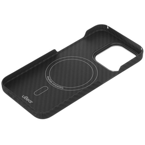 Купить Накладка  uBear Supreme Kevlar для Apple iPhone 15 Pro черный/серый  5460645. Характеристики, отзывы и цены в Донецке