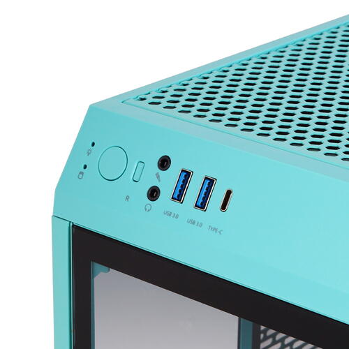 Купить Корпус Thermaltake The Tower 100 Turquoise [CA-1R3-00SBWN-00] бирюзовый  4852249. Характеристики, отзывы и цены в Донецке