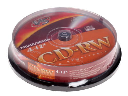 Купить CD-диск VS CD-RW  0118241. Характеристики, отзывы и цены в Донецке