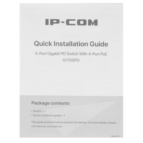 Купить Коммутатор IP-COM G1105PD  4898562. Характеристики, отзывы и цены в Донецке