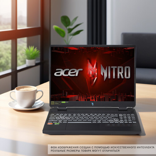 Купить 16" Ноутбук Acer Nitro 16 AN16-41-R10H черный  5610809. Характеристики, отзывы и цены в Донецке