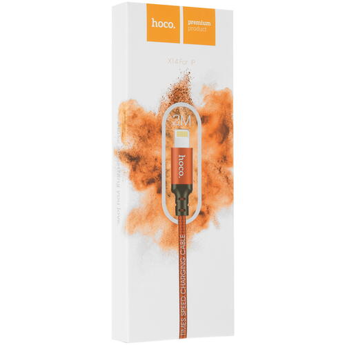 Купить Кабель круглый Hoco Lightning 8-pin - USB 2.0 Type-A красный 2 м  5452382. Характеристики, отзывы и цены в Донецке