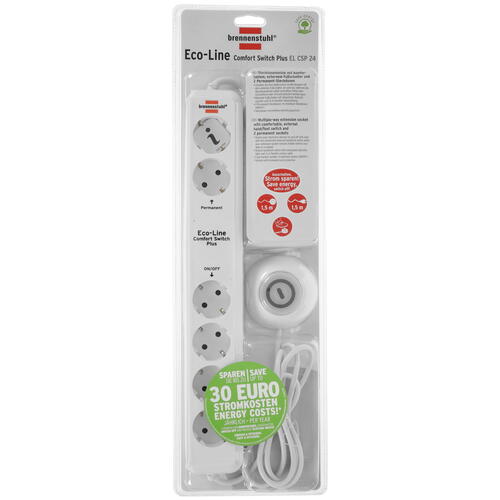 Купить Удлинитель Brennenstuhl Eco-Line Comfort Switch Plus белый  5346688. Характеристики, отзывы и цены в Донецке