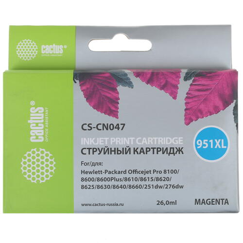 Купить Картридж Cactus CS-CN047 пурпурный  7928559. Характеристики, отзывы и цены в Донецке