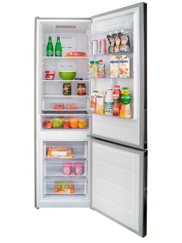 Купить Холодильник с морозильником  Schaub Lorenz SLU C201D0 G серебристый  9920935. Характеристики, отзывы и цены в Донецке