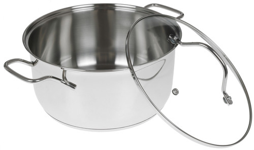 Купить Кастрюля Tefal Intuition G6 B8644674 5 л 24 см серебристый  1257352. Характеристики, отзывы и цены в Донецке