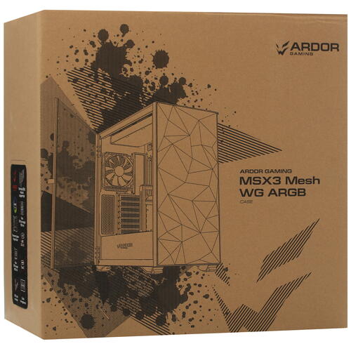 Купить Корпус ARDOR GAMING MSX3 Mesh ARGB  белый  5084003. Характеристики, отзывы и цены в Донецке