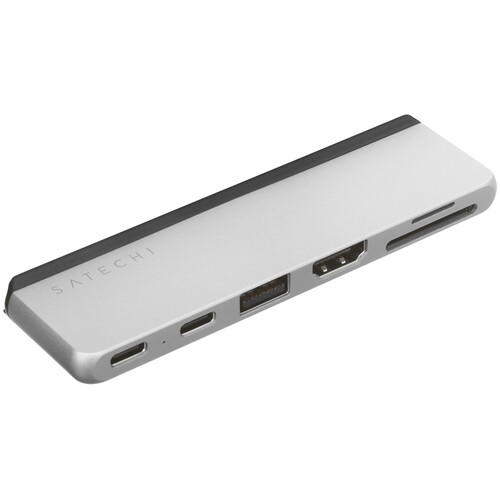 Купить Док-станция Satechi Dual USB-C Hub For Surface Pro 9 серебристый  5470200. Характеристики, отзывы и цены в Донецке