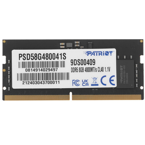 Купить Оперативная память SODIMM Patriot Signature Line [PSD58G480041S] 8 ГБ  5449937. Характеристики, отзывы и цены в Донецке